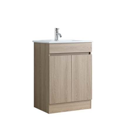 DNF Floorstanding Plywood VANITY Light Oak 600MM