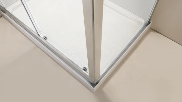 DN-8019 SHOWER GLASS SLIDING Door and Return 1900MM HIGH