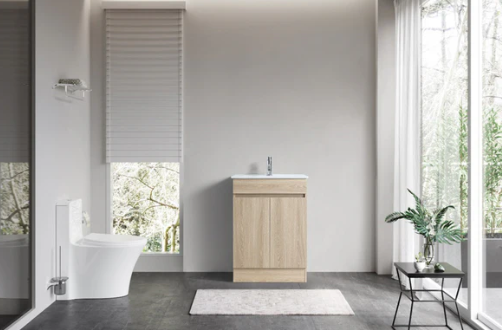 DNF Floorstanding Plywood VANITY Light Oak 550MM