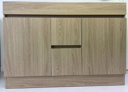 DNF 1200 LIGHT OAK Floor Standing Plywood VANITY WITH BASIN