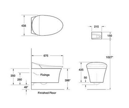 KOHLER Veil Intelligent Wall Hung Toilet