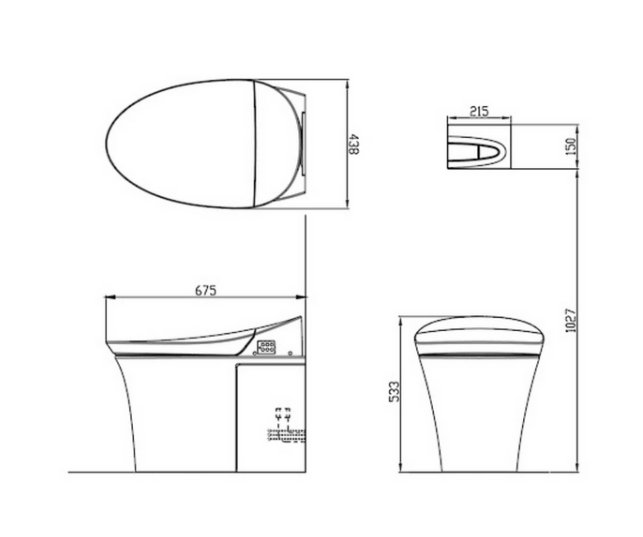 KOHLER Veil Intelligent Wall Faced Toilet