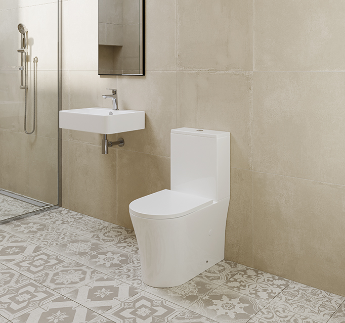 ELEMENTI CURA CC BTW TOILET SUITE GLOSS WHITE