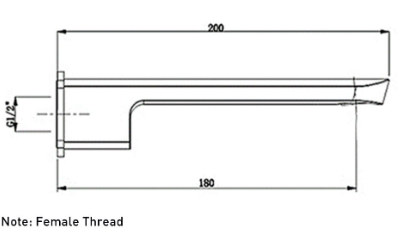 ELEMENTI ION BATHTUB SPOUT