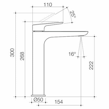 Caroma Contura® II Tower Basin Mixer