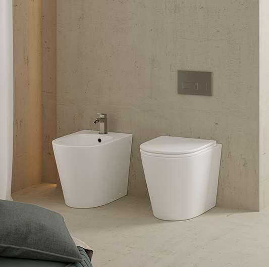 Elementi GARDA BACK TO WALL TOILET PAN - GLOSS WHITE