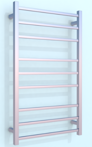 Heated Towel Rails 1000H*600W 9 Bars  Square Chrome/Matte Black/Gun Metal/Brushed Nickel/Brushed Brass