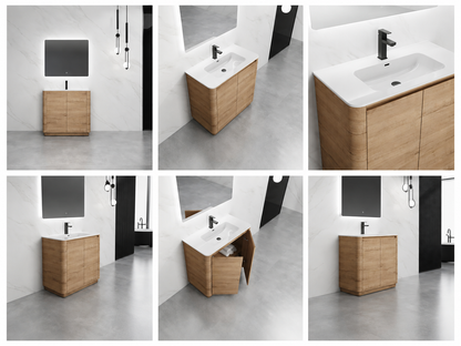 BROOK Floorstanding Plywood VANITY 900MM