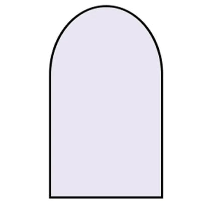 Seraphine Black Framed Arch Mirror With Black Aluminum Frame 5090