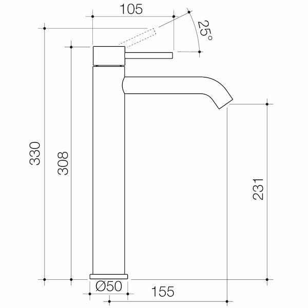 Caroma Liano II Tower Mixer - LF