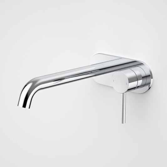 Caroma Liano II 210mm Wall Basin / Bath Mixer - Rounded Cover Plate - Sales Kit