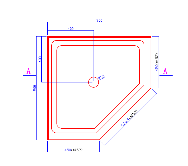 SHOWER BOX DIAMOND SWING DOOR 1900 High