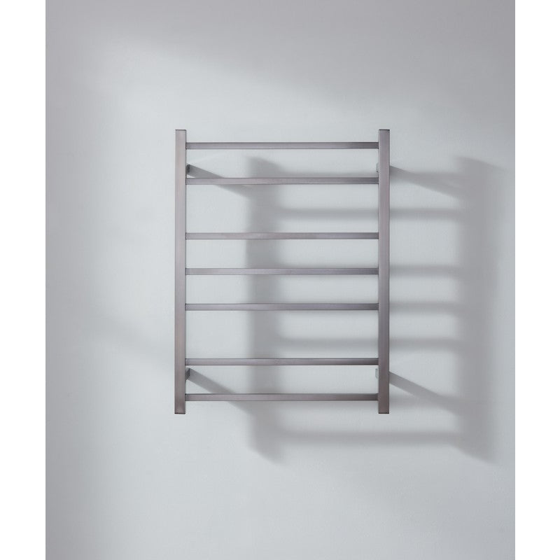 KARTNERS Heated Towel Rail 500*640mm GUNMETAL Square