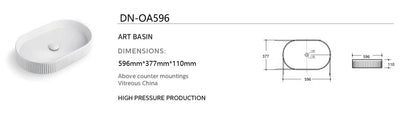 Arts Basin Counter top Basin DN-OA596 (WITHOUT OVERFLOW)