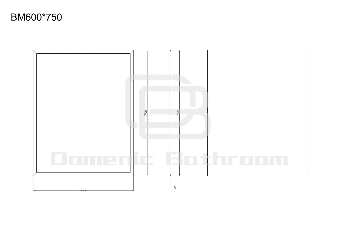 Bevel Edge Mirror 400mm/600mm/750mm/900mm/1200mm