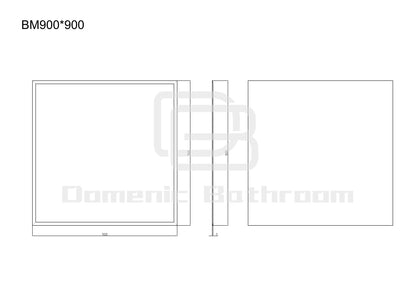 Bevel Edge Mirror 400mm/600mm/750mm/900mm/1200mm