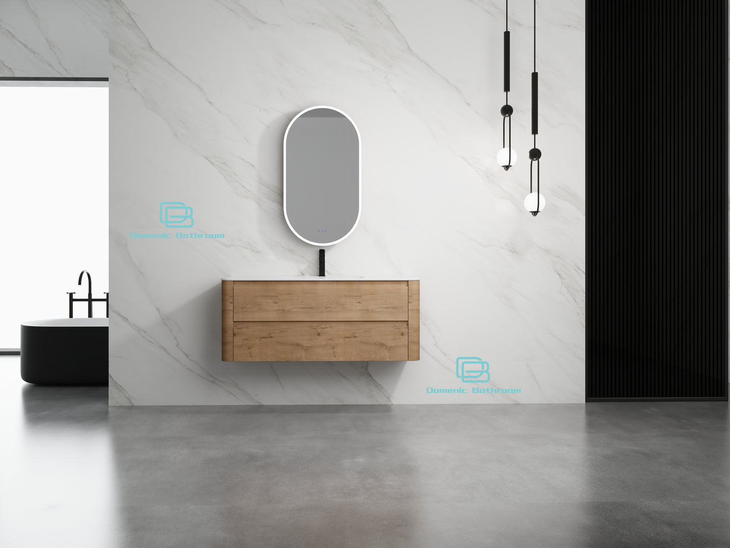 BROOKLYN Wall Hung Plywood VANITY 1200MM SINGLE BASIN