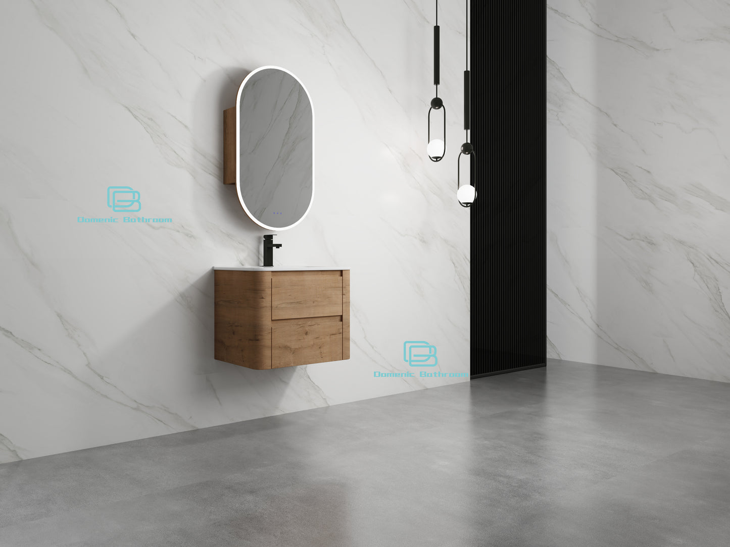 BROOKLYN Wall Hung Plywood VANITY 600MM