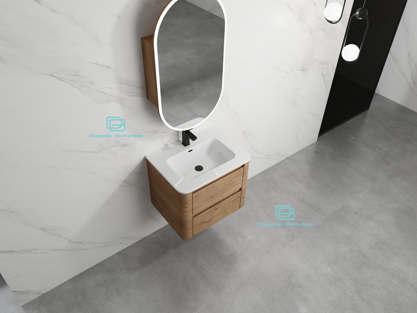 BROOKLYN Wall Hung Plywood VANITY 600MM
