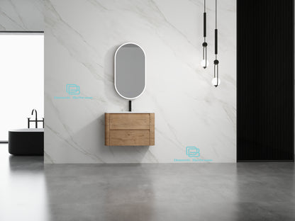 BROOKLYN Wall Hung Plywood VANITY 750MM