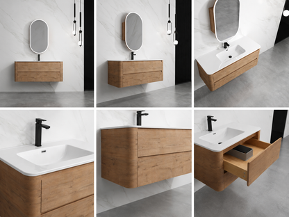 BROOKLYN Wall Hung Plywood VANITY 1200MM SINGLE BASIN