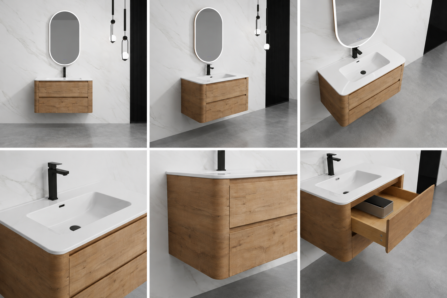 BROOKLYN Wall Hung Plywood VANITY 900MM