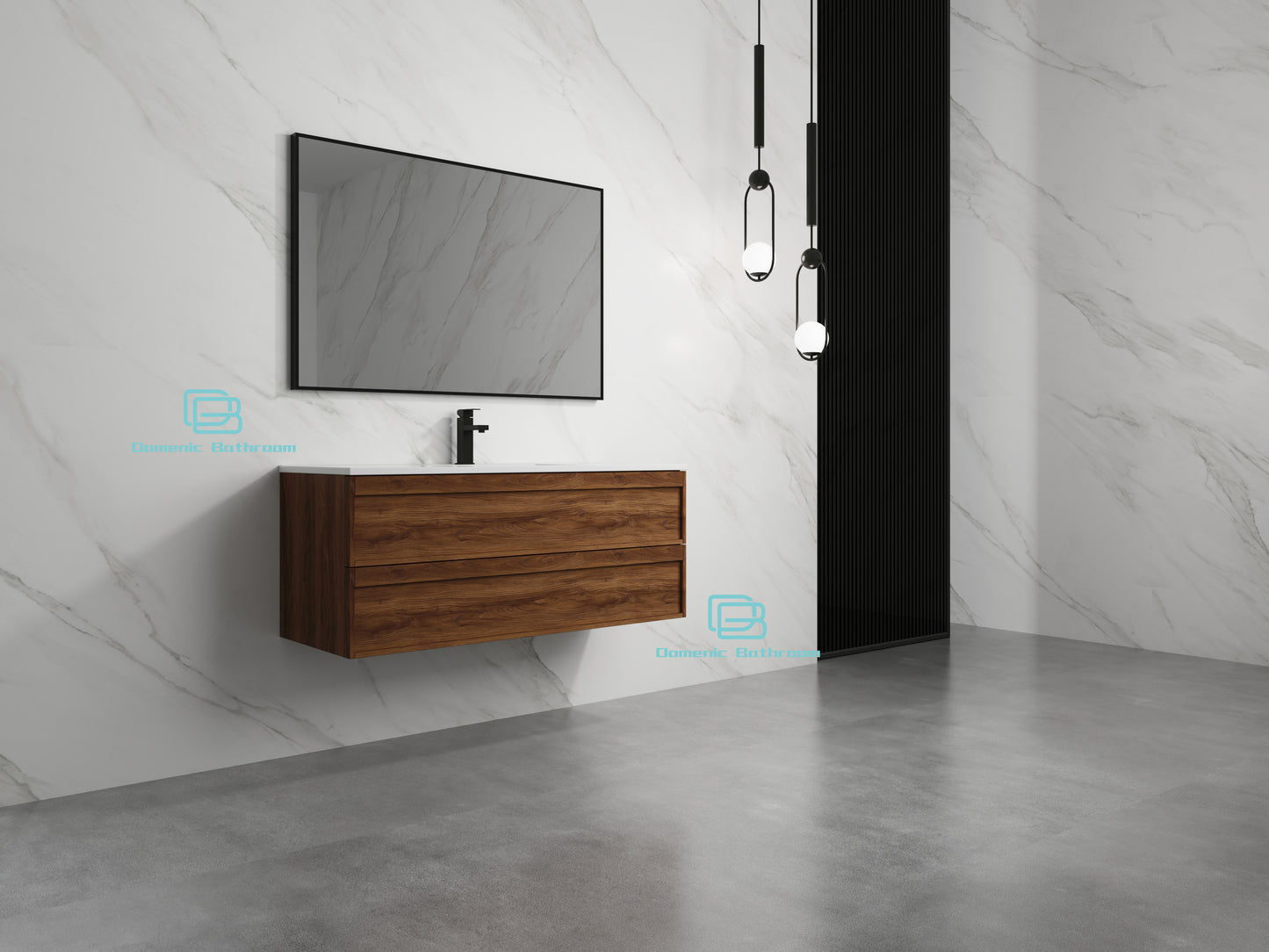 CAITLYN Wall Hung Plywood VANITY 1200MM SINGLE BASIN