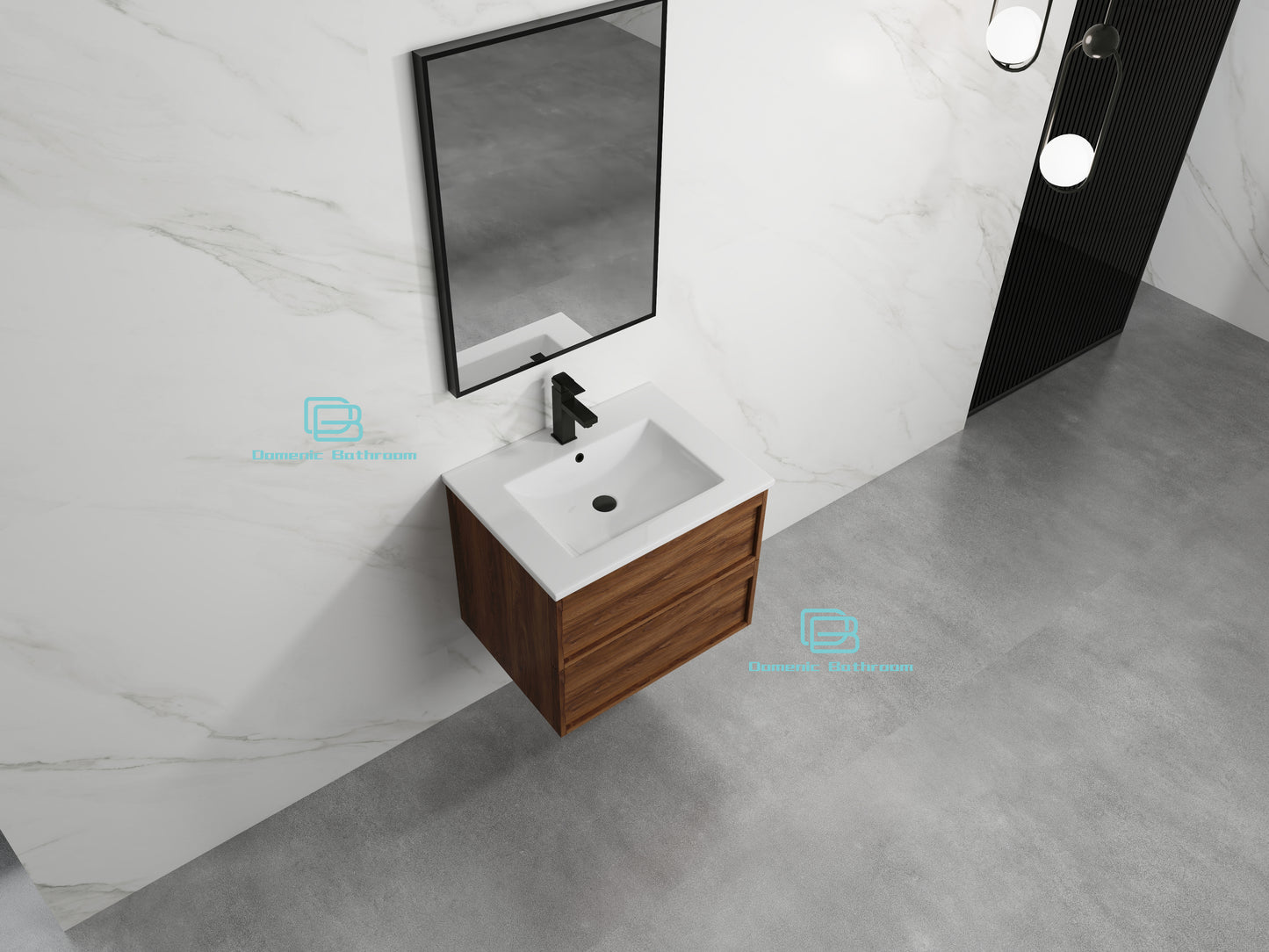 CAITLYN Wall Hung Plywood VANITY 600MM