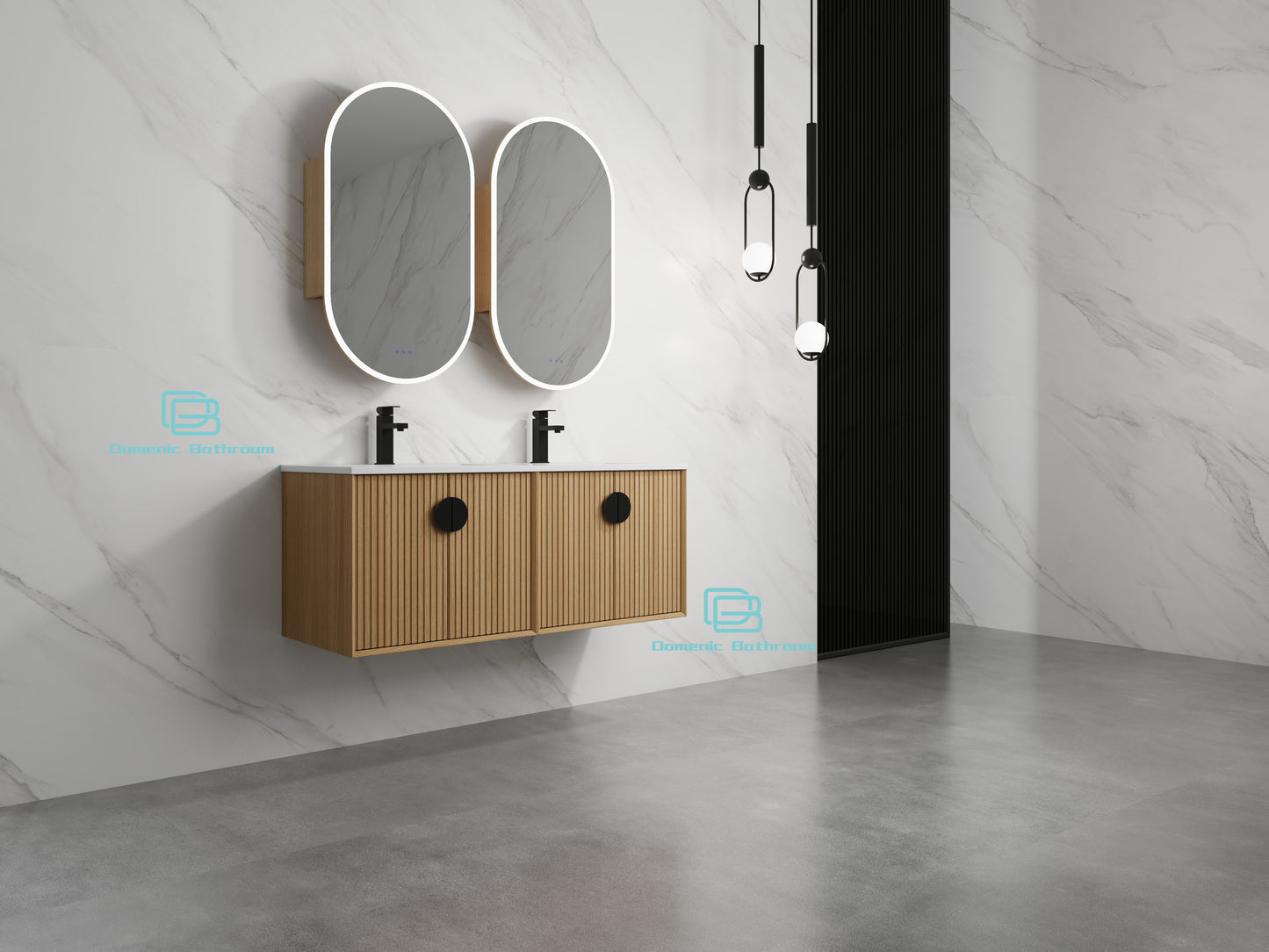 EVELYN WALL HUNG Plywood VANITY 1200MM DOUBLE BASIN