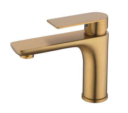 Domenic BM8109 Round Basin Mixer - Chrome/Matte Black/Brushed Nickel/Gun Metal/Brushed Brass