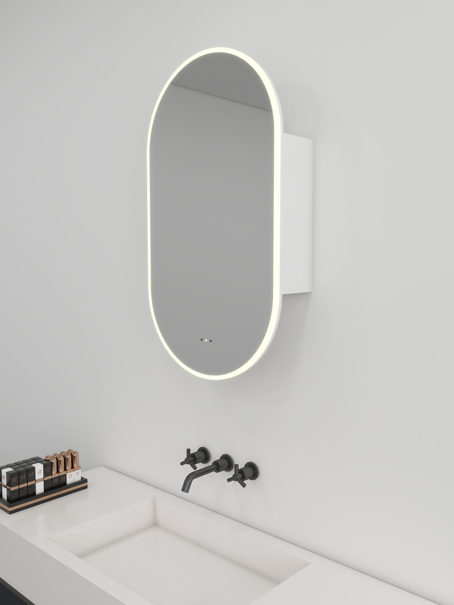 Kingo LED Mirror Cabinet Oval5090 -Clearance