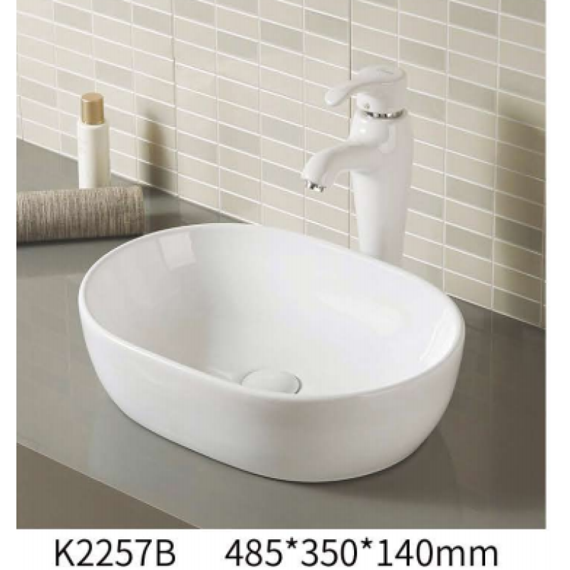 Arts Basin Counter top Ceramic Basin K2257B (without overflow)