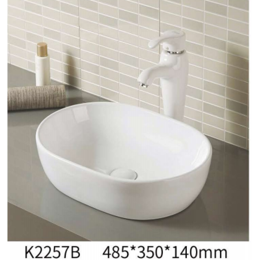 Arts Basin Counter top Ceramic Basin K2257B (without overflow)