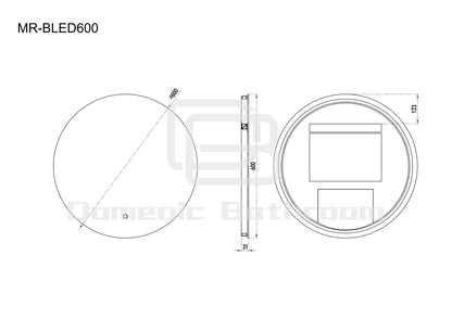 LED Mirror-BIANCA Round 600/700/800/900mm