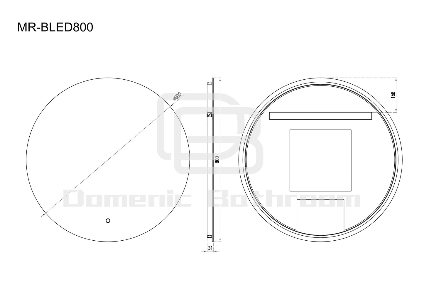 LED Mirror-BIANCA Round 600/700/800/900mm