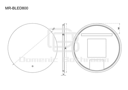 LED Mirror-BIANCA Round 600/700/800/900mm