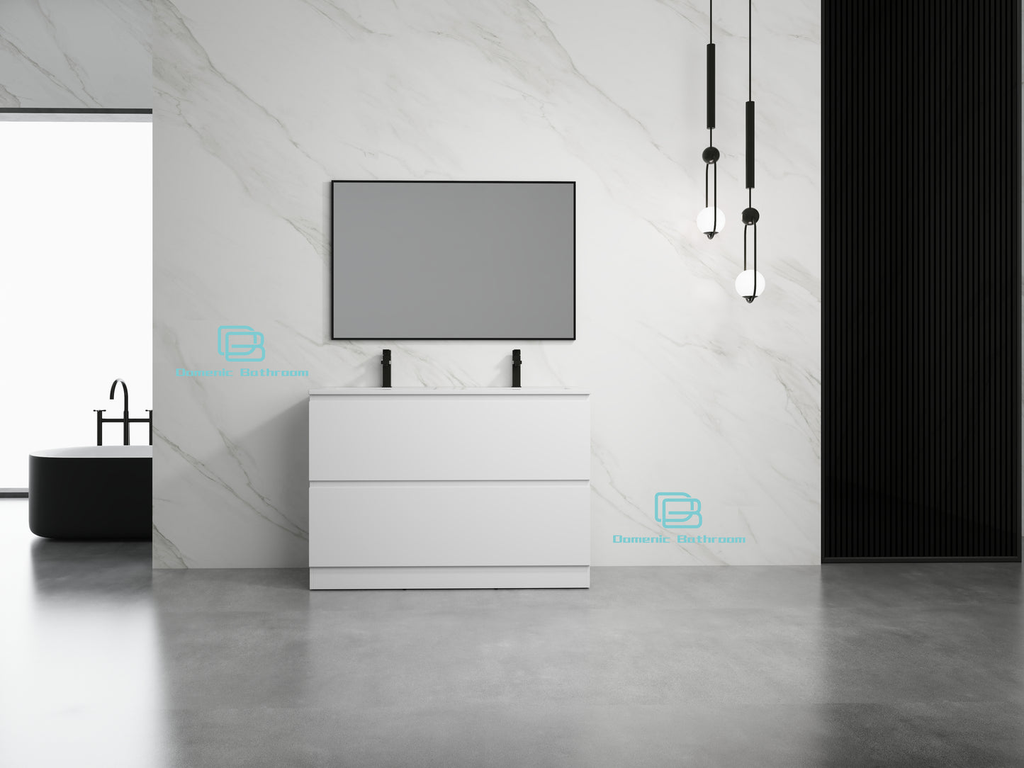 Rose FloorStanding Plywood VANITY 1200MM DOUBLE BASIN