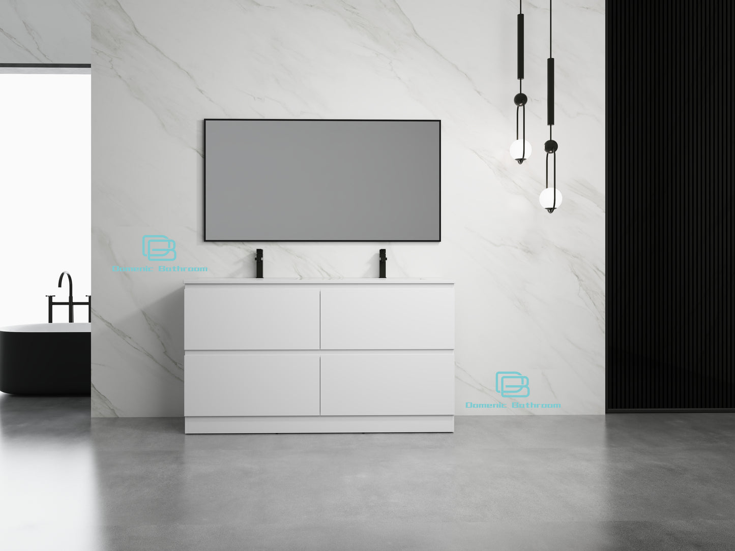 Rose FloorStanding Plywood VANITY 1500MM DOUBLE BASIN