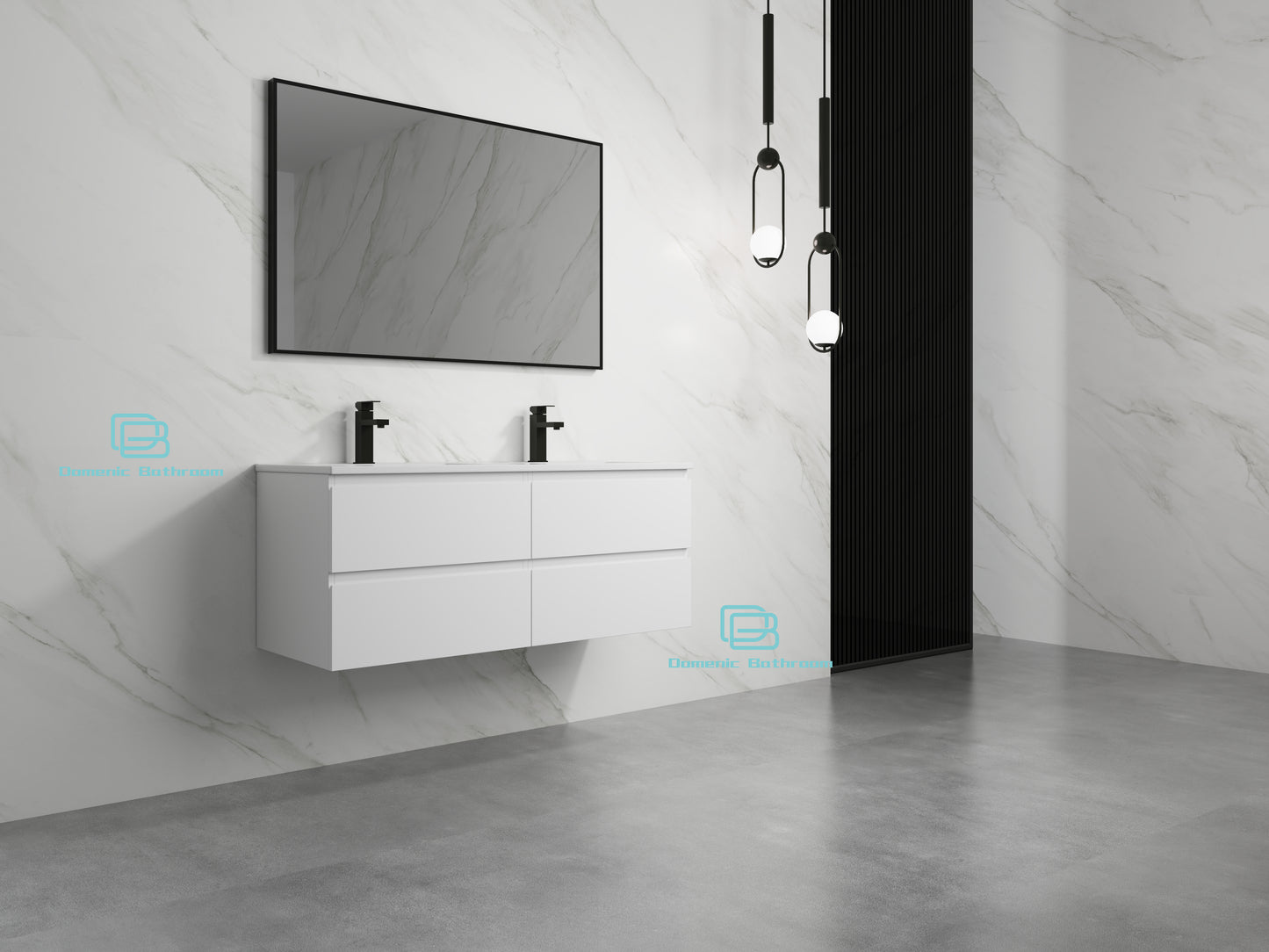 Roselyn Wall Hung Plywood VANITY 1200MM DOUBLE BASIN
