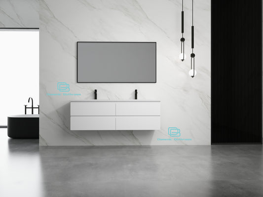 Roselyn Wall Hung Plywood VANITY 1500MM DOUBLE BASIN