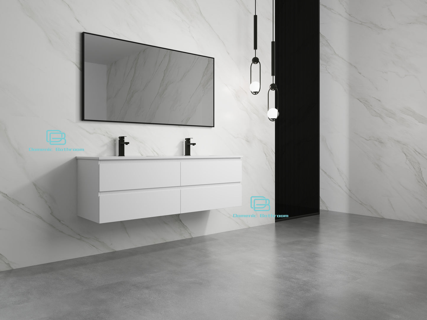 Roselyn Wall Hung Plywood VANITY 1500MM DOUBLE BASIN