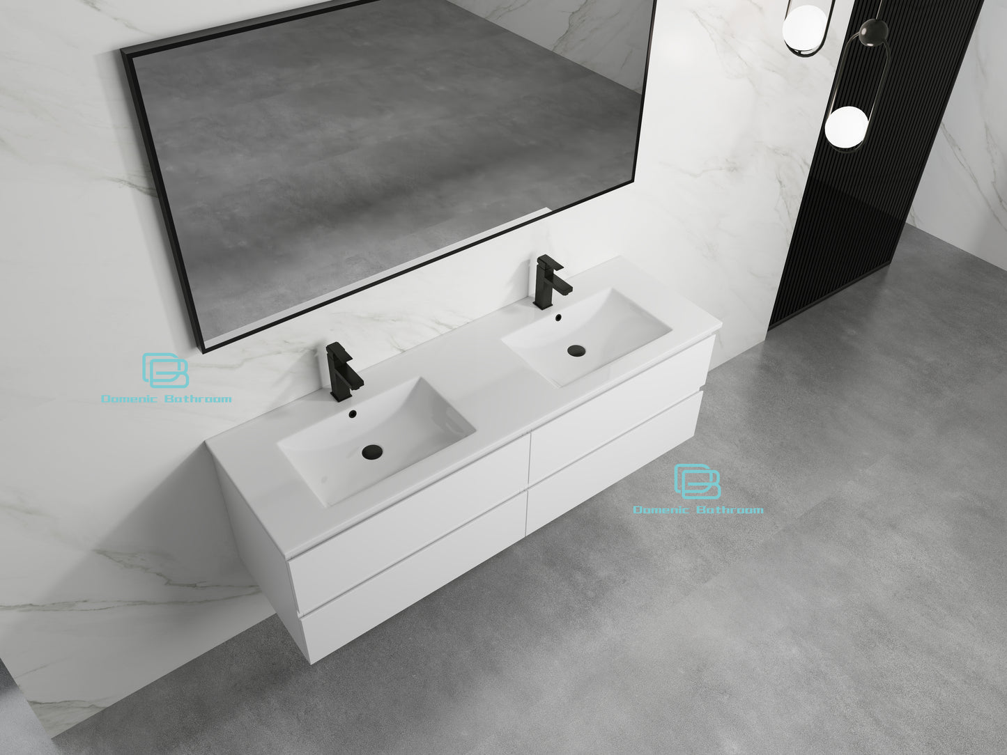 Roselyn Wall Hung Plywood VANITY 1500MM DOUBLE BASIN