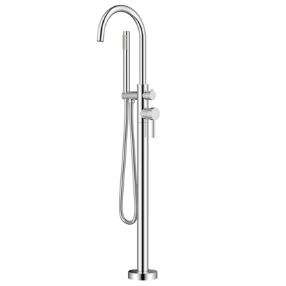 Domenic Chrome Freestanding Bathtub Spout with Hand Holder SP8868