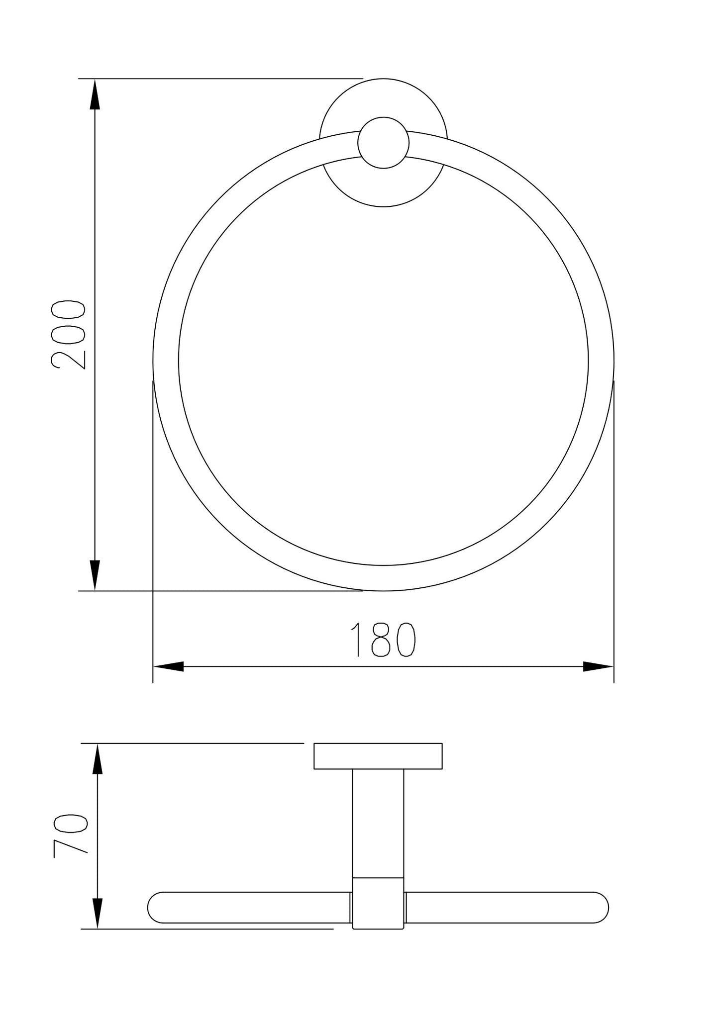 DNT1 Towel Ring Holder