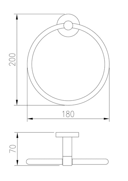 DNT1 Towel Ring Holder