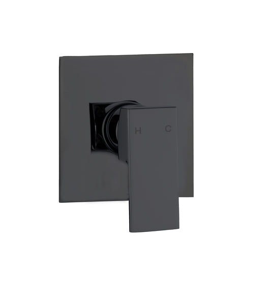 Domenic SM01 Square Shower/Bath Mixer Chrome/Matte Black