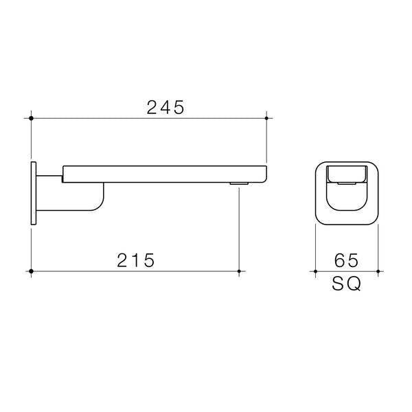 Methven Waipori MK2 Swivel Wall Bath Outlet
