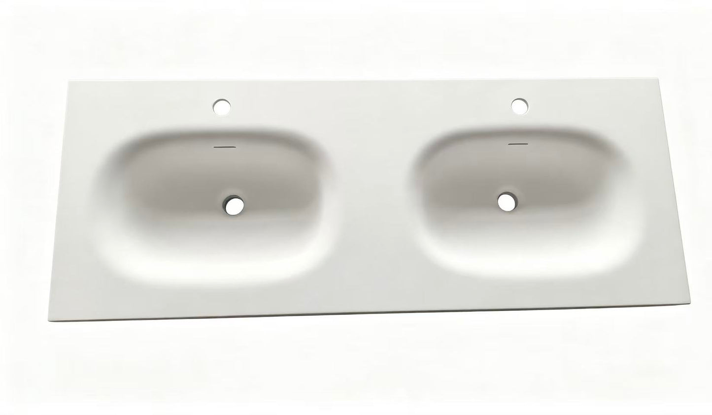 Domenic Solid Surface Vanity Top with Overflow