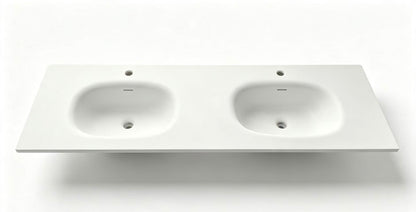 Domenic Solid Surface Vanity Top with Overflow
