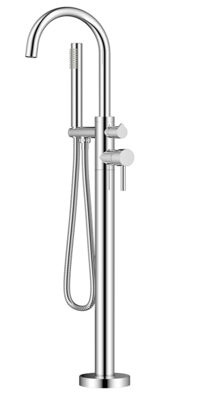 Domenic SP8688 Freestanding Bath Mixer Taps With Hand held Shower Tapware Bathtub Filler